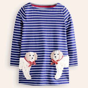 NWT Mini Boden Long Sleeve Appliqué Tunic